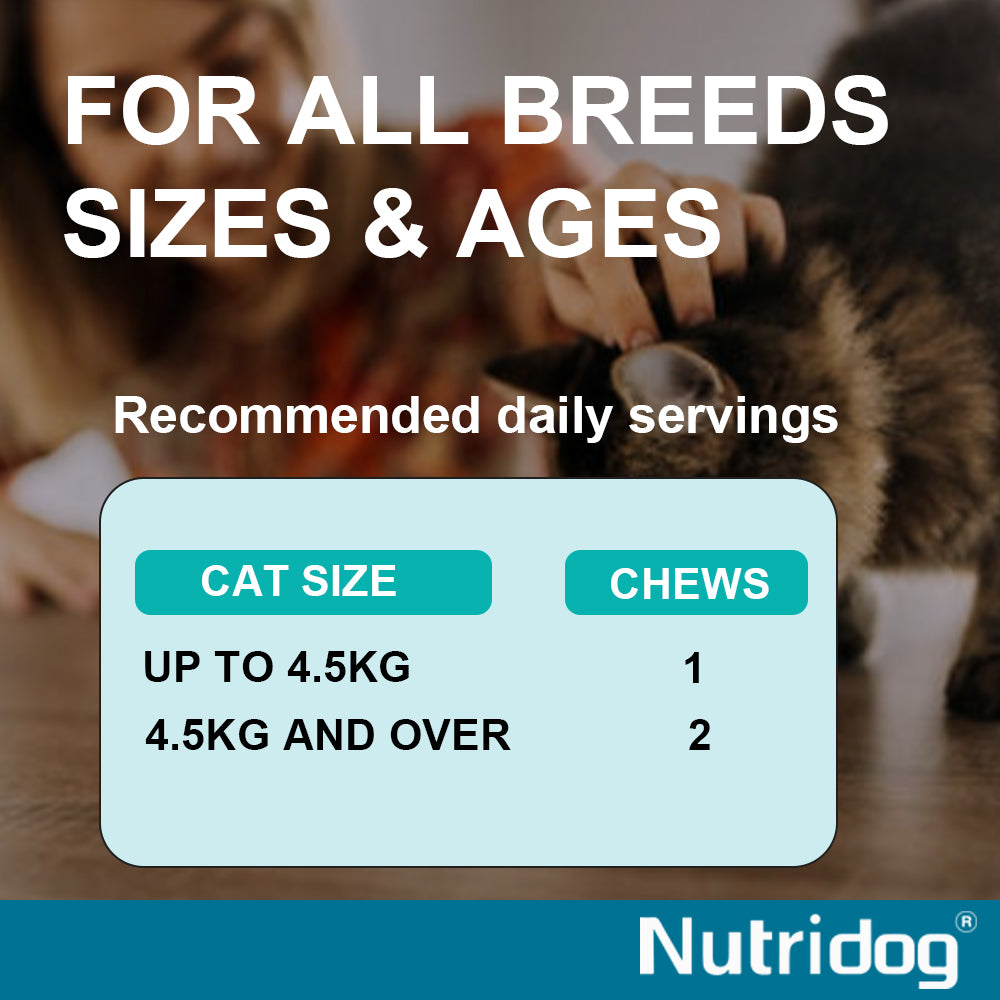 Nutridog Hairball control Chews For Cats