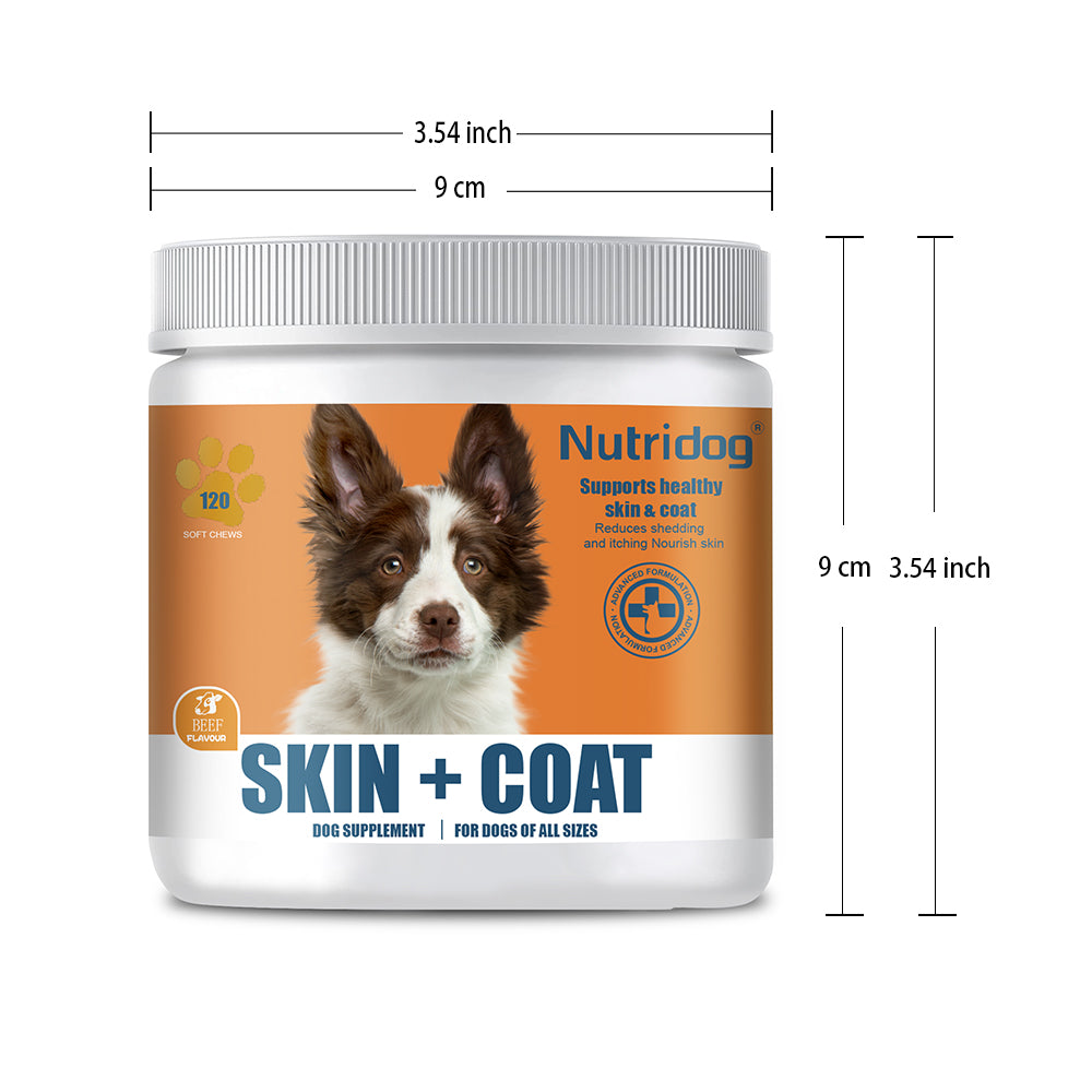 Nutridog Omega Skin & Coat Soft Chew Dog Supplements