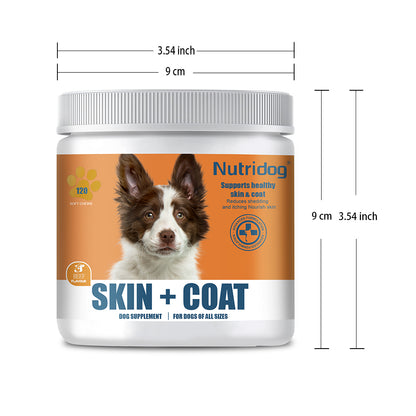 Nutridog Omega Skin & Coat Soft Chew Dog Supplements