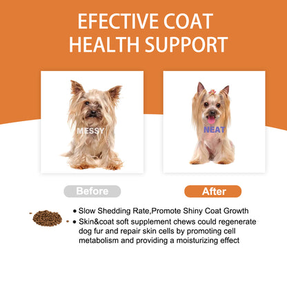 Nutridog Omega Skin & Coat Soft Chew Dog Supplements