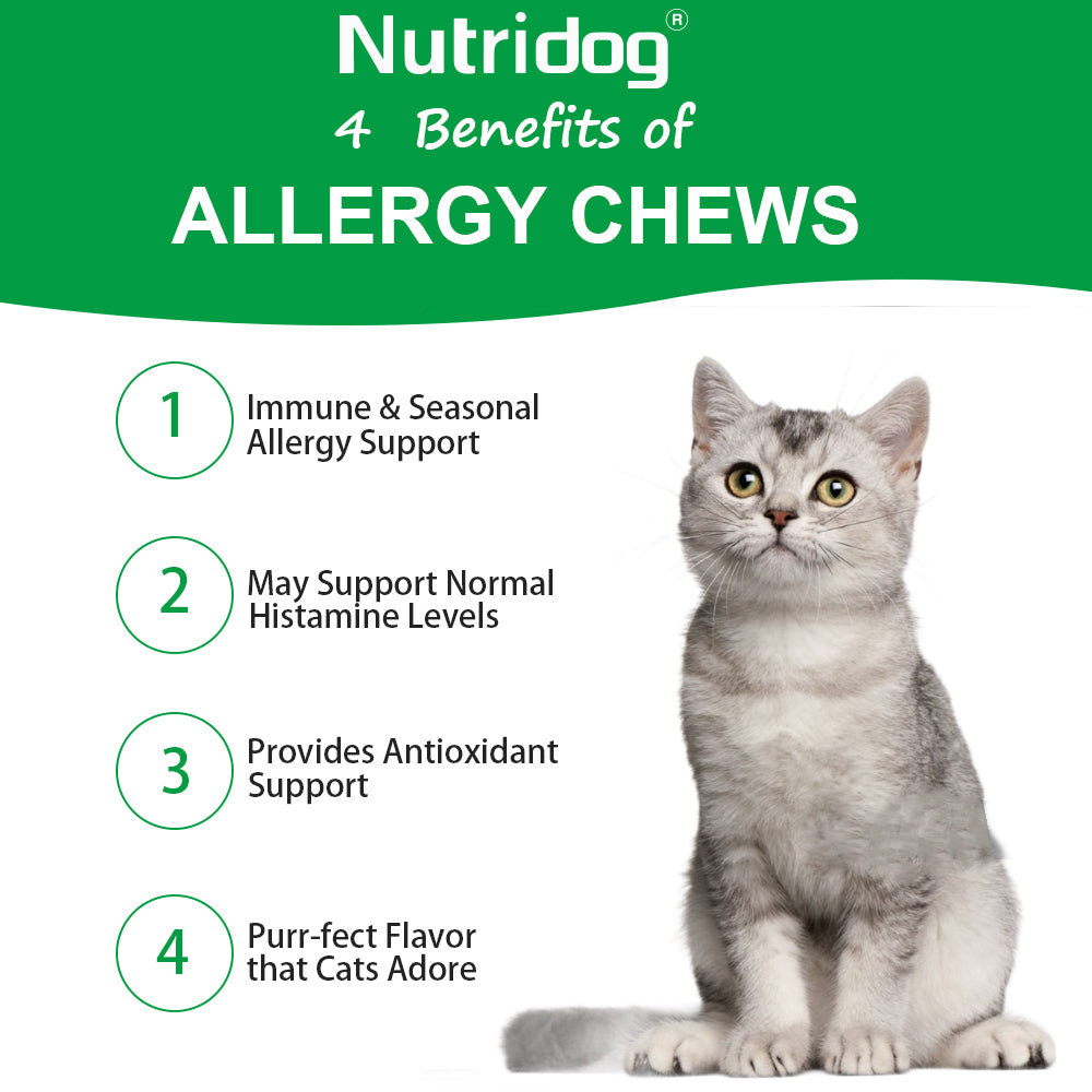 Nutridog Anti-Allergy Chews For Cats