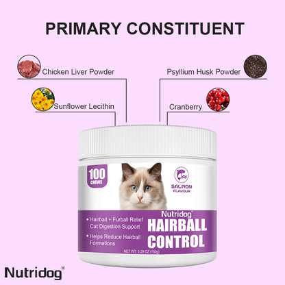 Nutridog Skin&Coat Chews For Cats