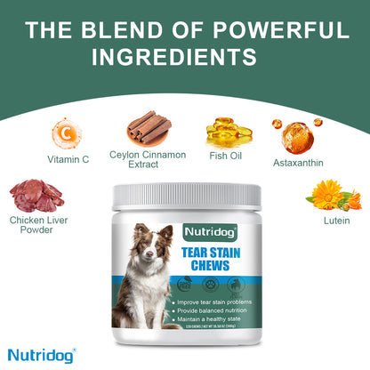 Nutridog Tear Stain Supplements For Dogs