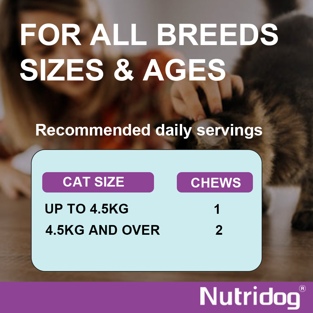 Nutridog Skin&Coat Chews For Cats