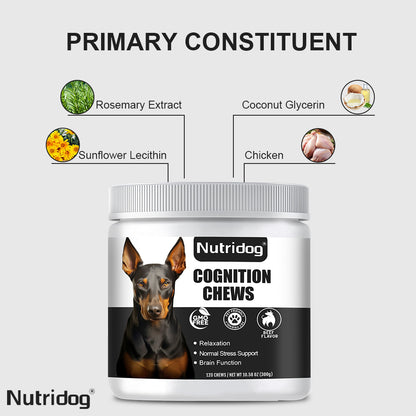 Nutridog Advanced Cognition Soft Chews For Dogs
