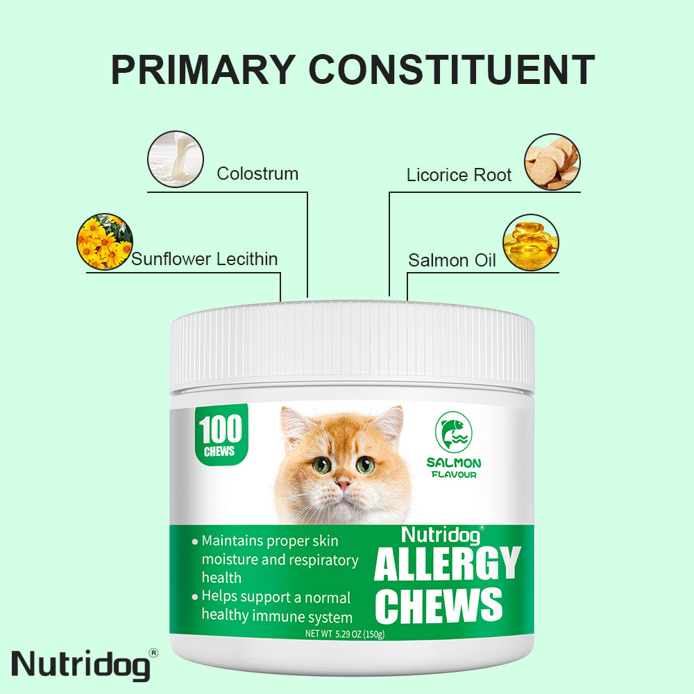 Nutridog Anti-Allergy Chews For Cats