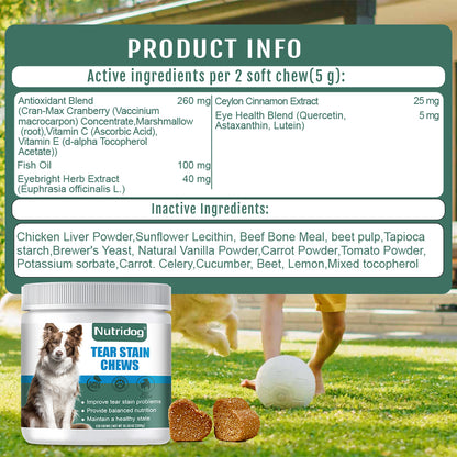 Nutridog Tear Stain Supplements For Dogs